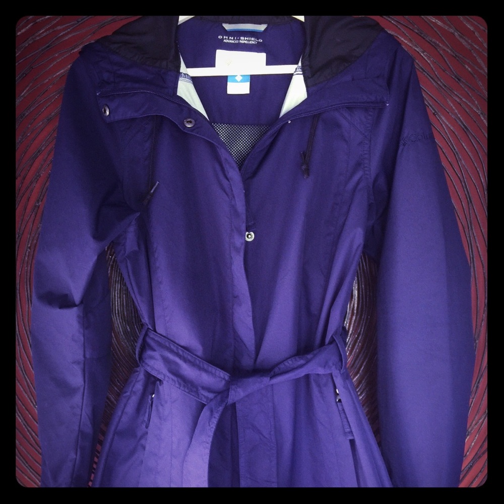 Columbia midi-trench raincoat